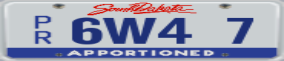 Truck License Plate